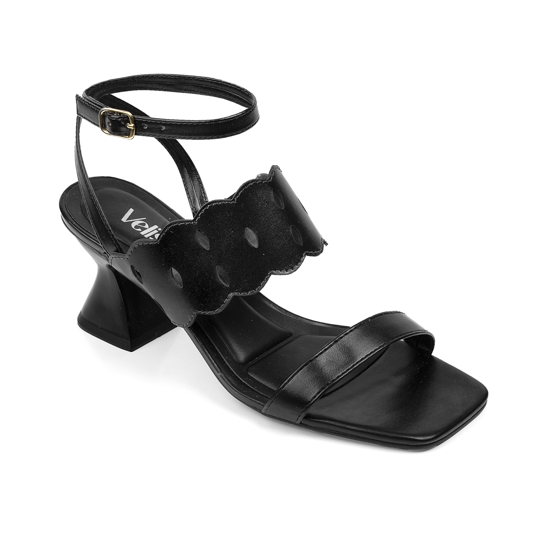 Zapato Taco Geometrico con Tira Troquelada - Image 2