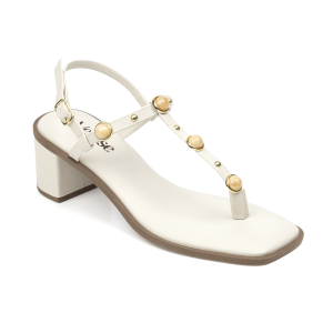 Zapato Taco Medio Velisse de Tiras con Apliques