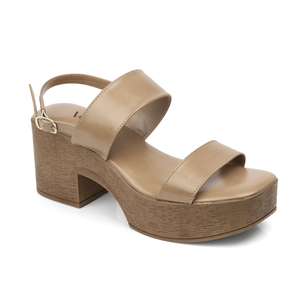 Plataforma con Tacón Velisse con Dos Tiras