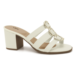 Zapato Taco Medio Velisse De Tiras con Apliques Dorados