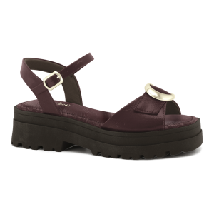 Sandalias Chunky Velisse con Aplique Dorado