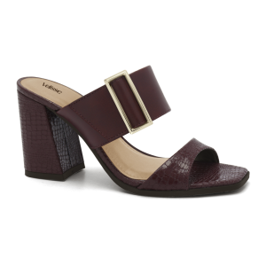 Zapato Taco Alto Velisse con Aplique de Hebilla