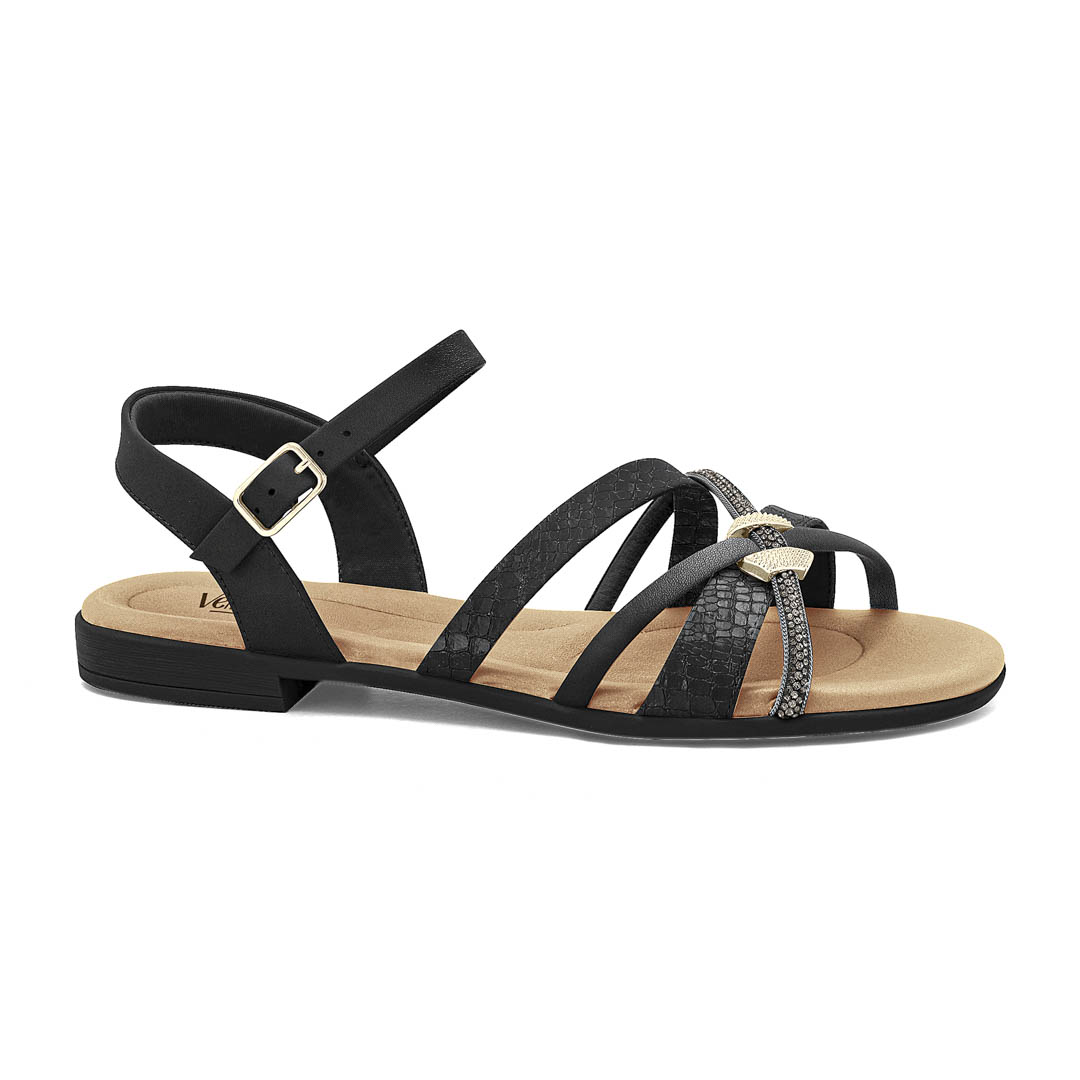 Sandalia Plana para Mujer Velisse con Tiras y Pedrería 2641303 - Image 2