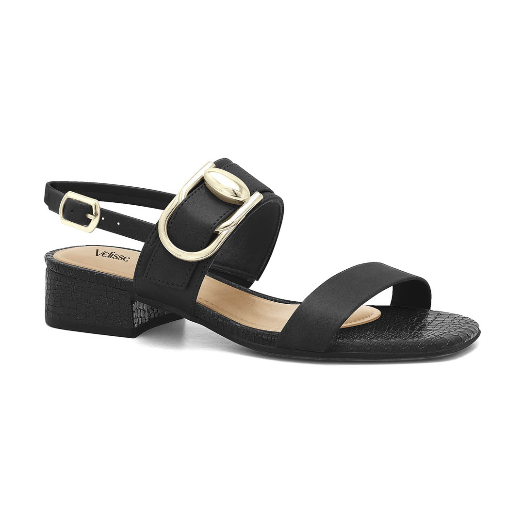 Sandalia de Taco Bajo para Mujer Velisse con Hebilla Grande 2648105 - Image 2