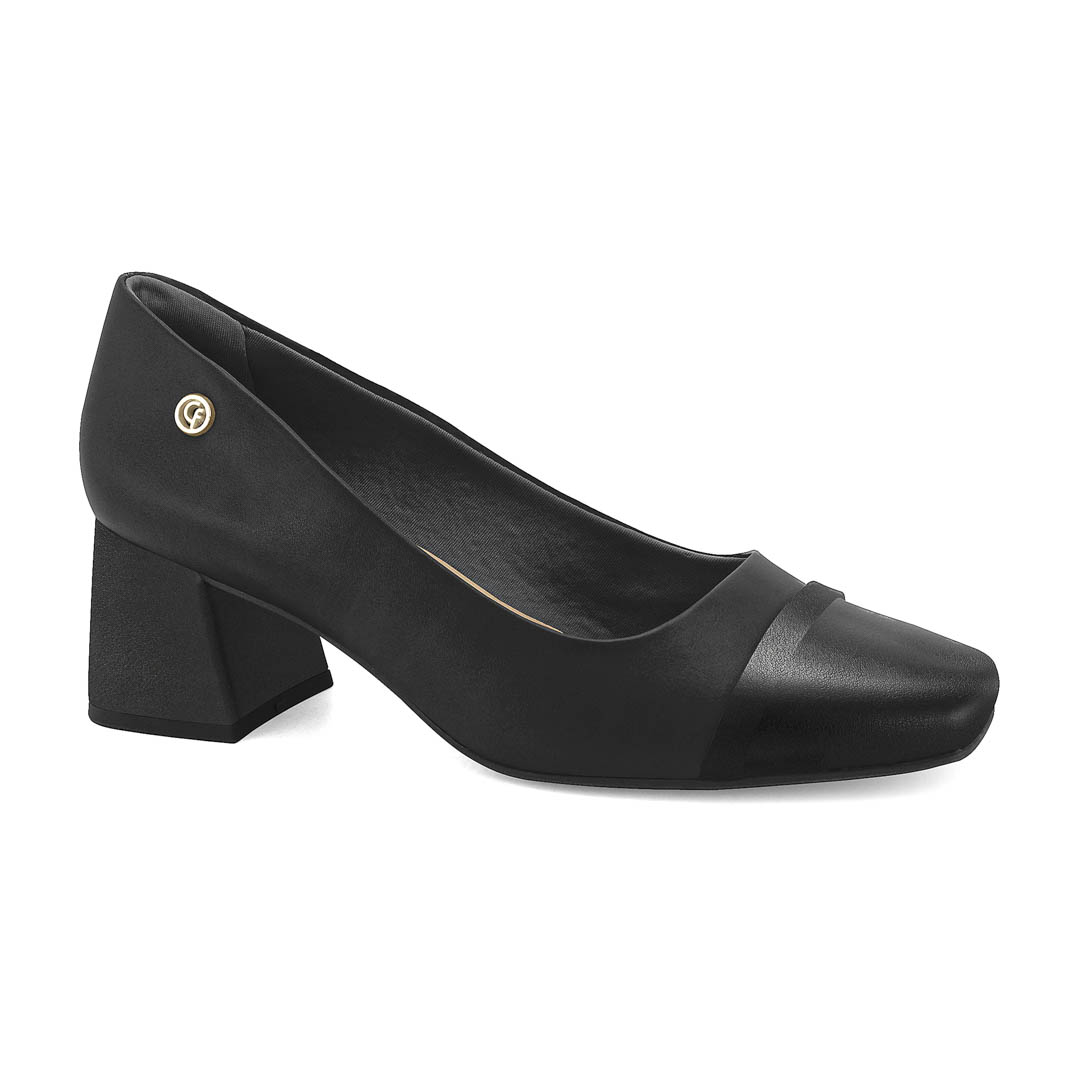Zapato de Taco Medio para Mujer Velisse con Punta Cuadrada 2689301