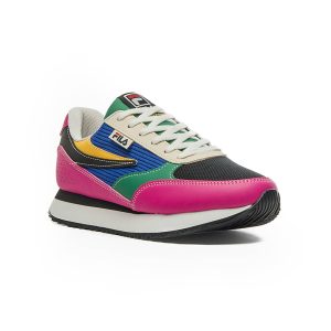 Zapato Casual Fila Estilo Retro con Paneles Multicolor, F02L00191