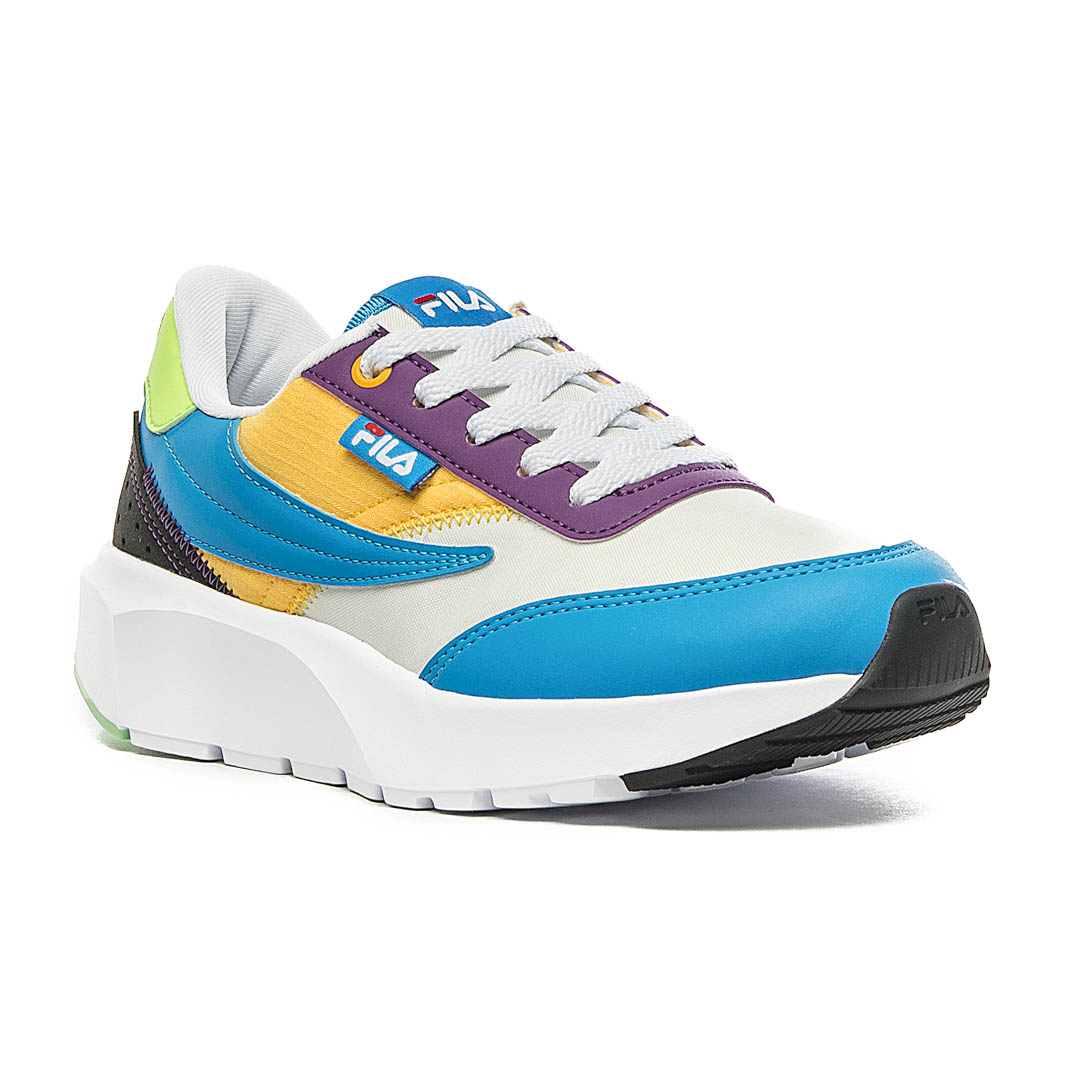 Zapato Chunky Fila Estilo Retro con Paneles Multicolor, F02L00233