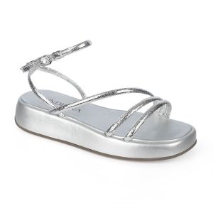 Sandalia con Plataforma para Mujer Indiana con Tiras Metalizadas 158-10068