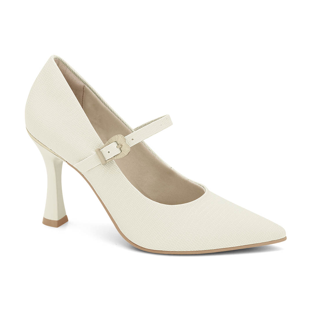 Zapato de Taco Alto para Mujer Ramarim con Correa y Hebilla 2418102