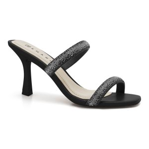 Sandalia de Taco Alto para Mujer Ramarim con Doble Tira de Pedrería 2426201