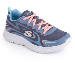 Zapato Deportivo para Niña Skechers con Cordones y Diseño Multicolor 303521L