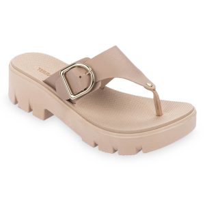 Sandalia de Dedo para Mujer Terra Agua con Plataforma y Hebilla Grande 420600