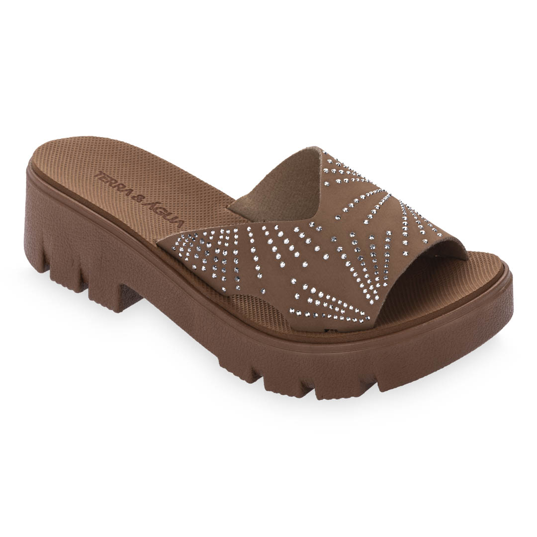 Sandalia con Plataforma para Mujer Terra Agua con Pedrería 421300