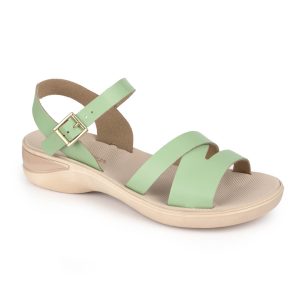 Sandalia de Taco Bajo para Mujer Terra Agua con Tiras Anchas 482105