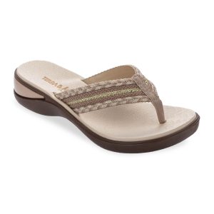 Sandalia de Dedo para Mujer Terra Agua con Plataforma y Tiras Tejidas 483060
