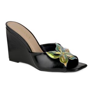 Sandalia de Taco Chino para Mujer Indiana con Flor Decorativa 504-5508